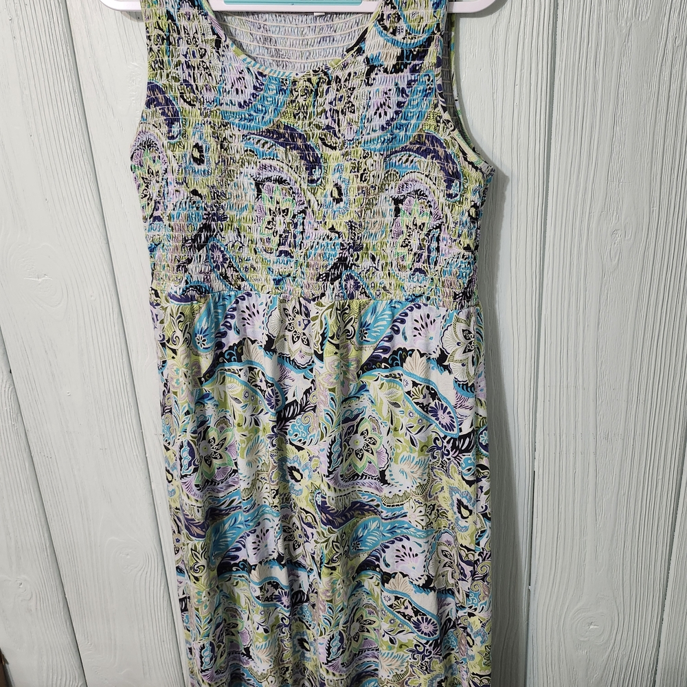 Croft & Barrow Multicolor Paisley Maxi Dress